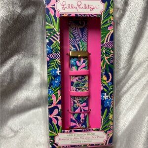NIB Lilly Pulitzer Pink Floral Apple Watch Band